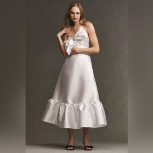 Anthropologie - Hutch Strapless Crystal Bow-Tie Midi Dress